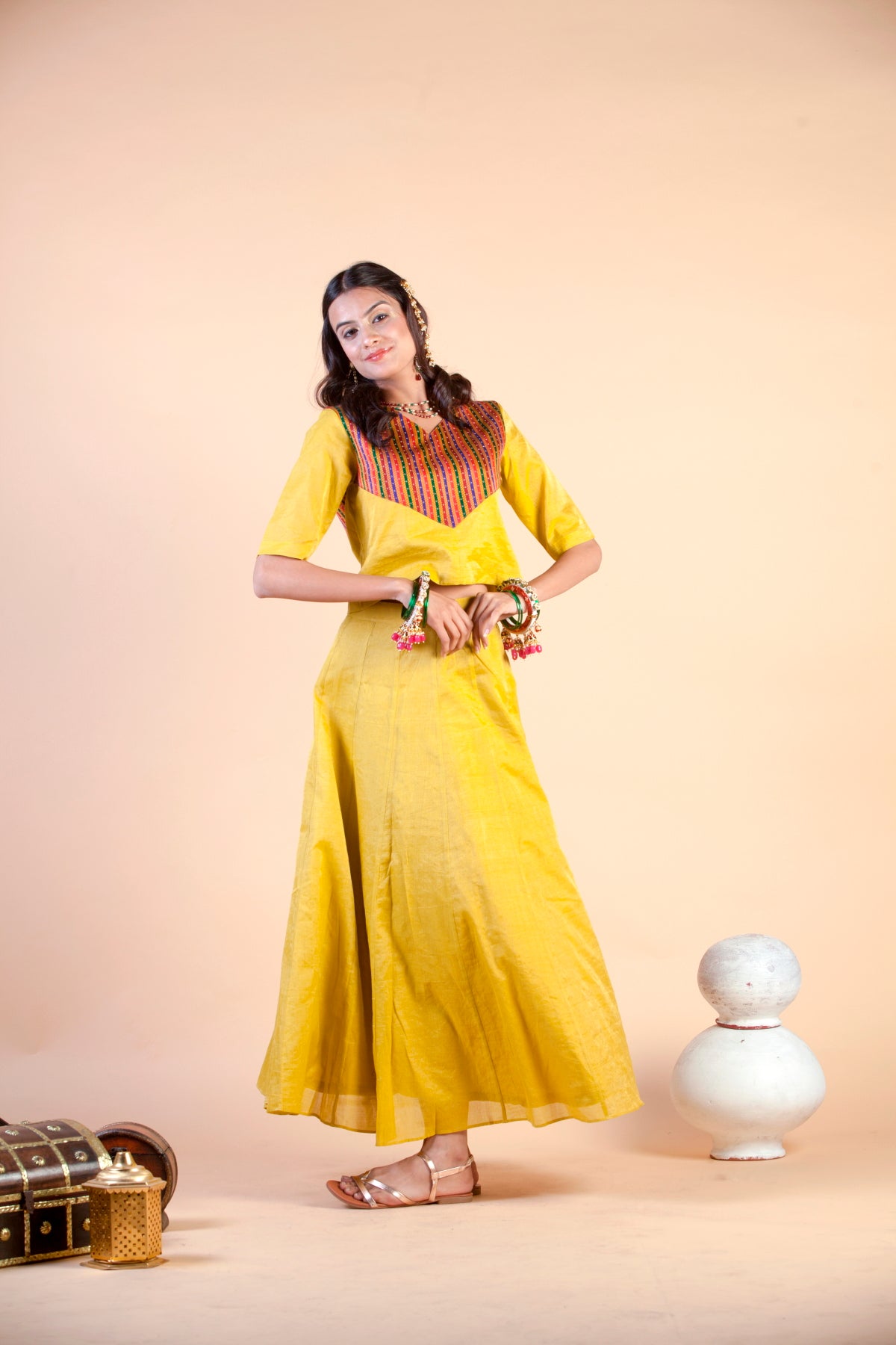 Swarn Zari Skirt Set