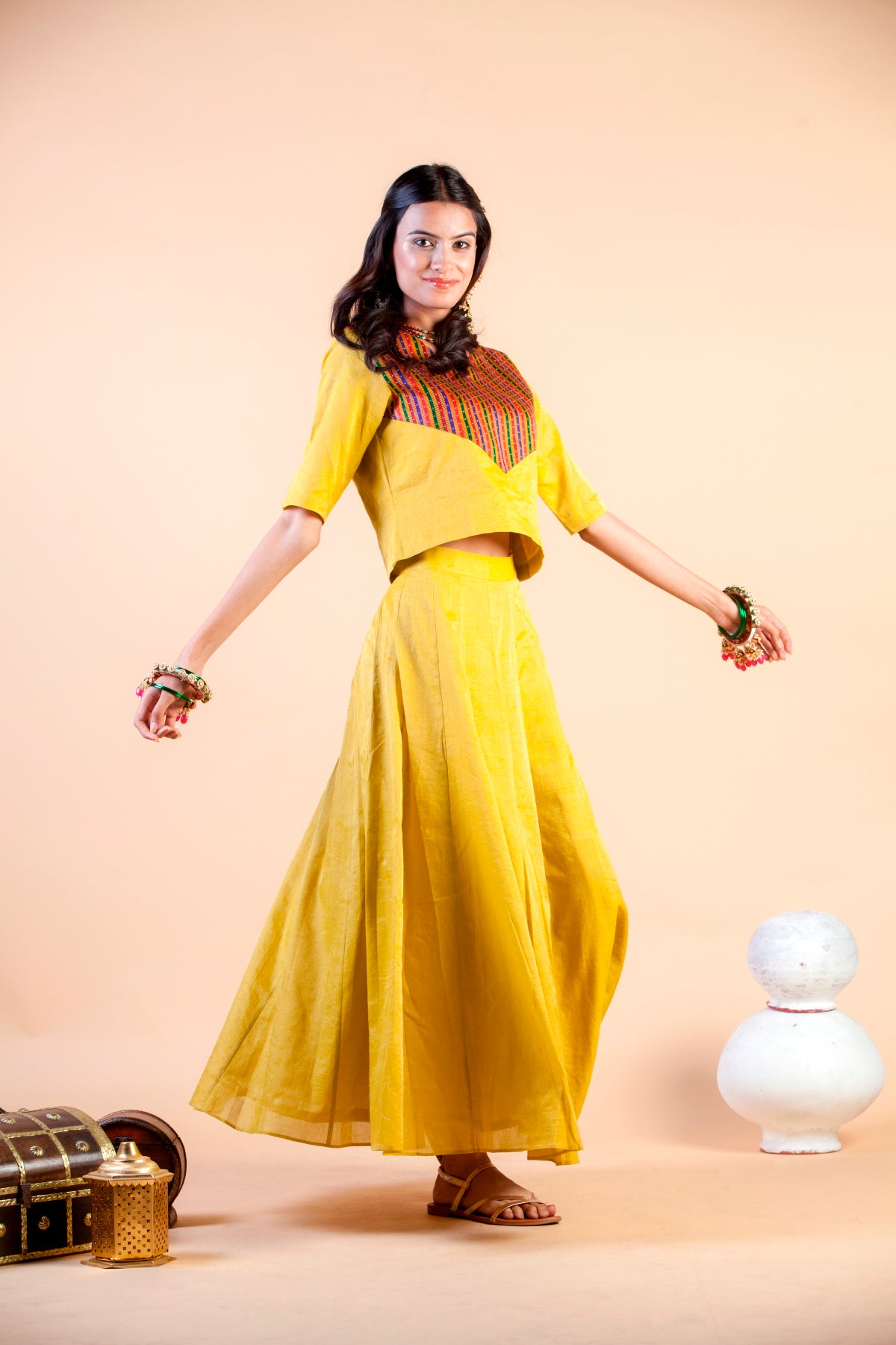Swarn Zari Skirt Set