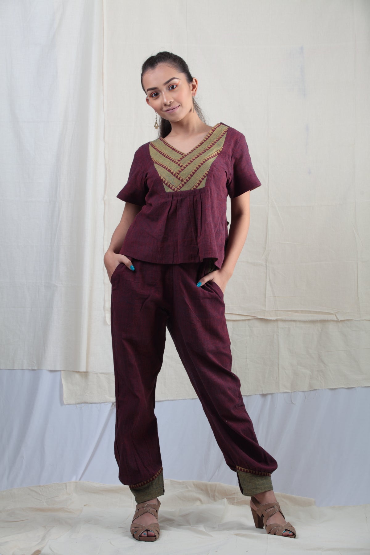 Neel | Handwoven Cotton Co-ord Set