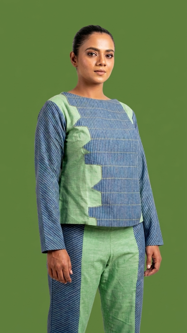 Edifice Trouser Set | Handwoven Organic Cotton Co-Ord Set