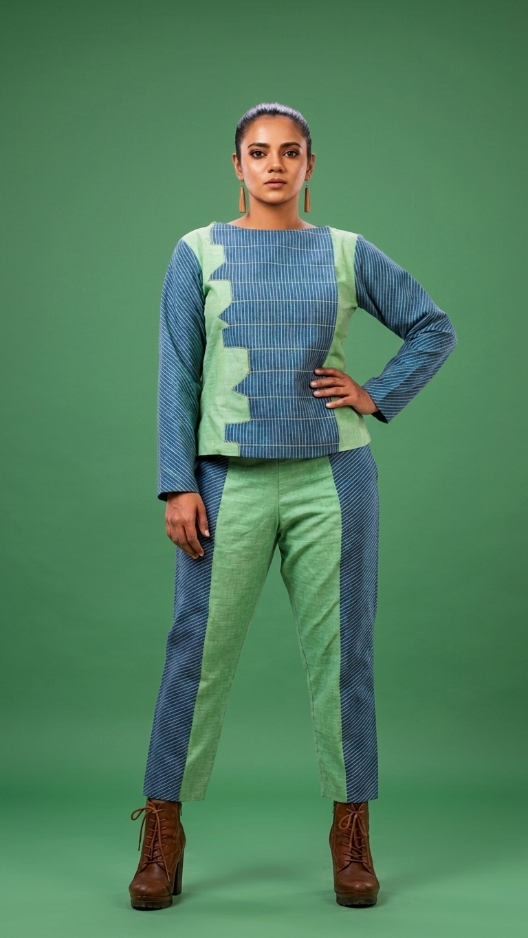 Edifice Trouser Set | Handwoven Organic Cotton Co-Ord Set