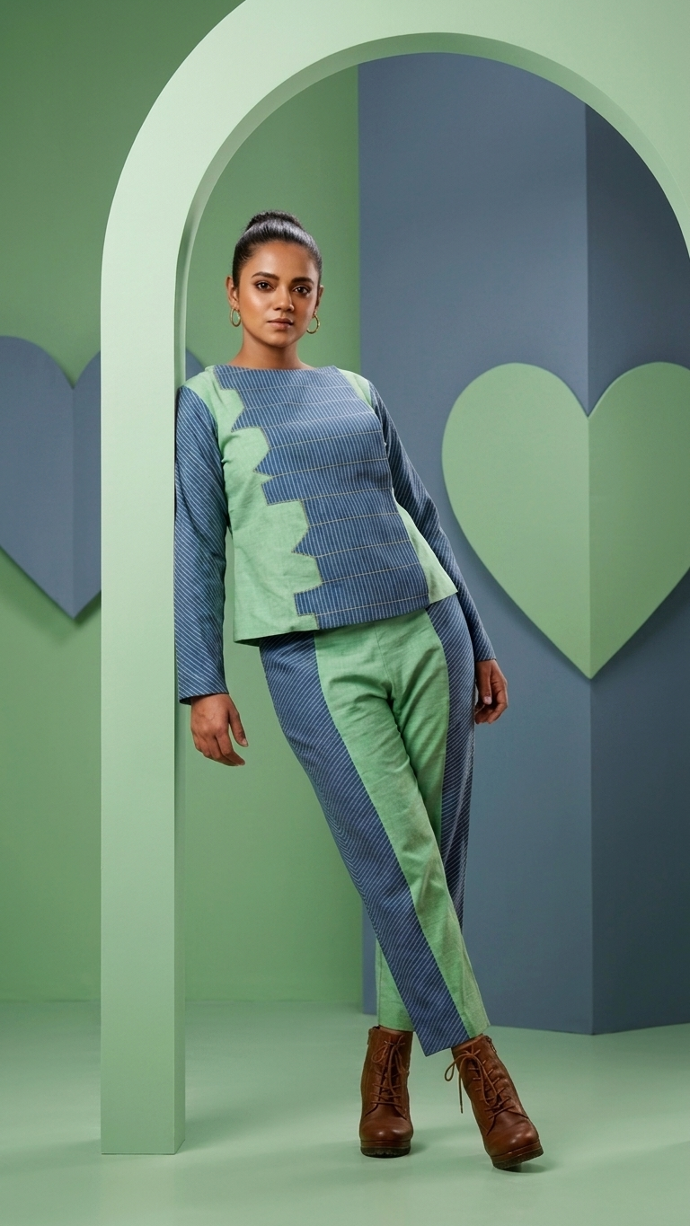 Edifice Trouser Set | Handwoven Organic Cotton Co-Ord Set
