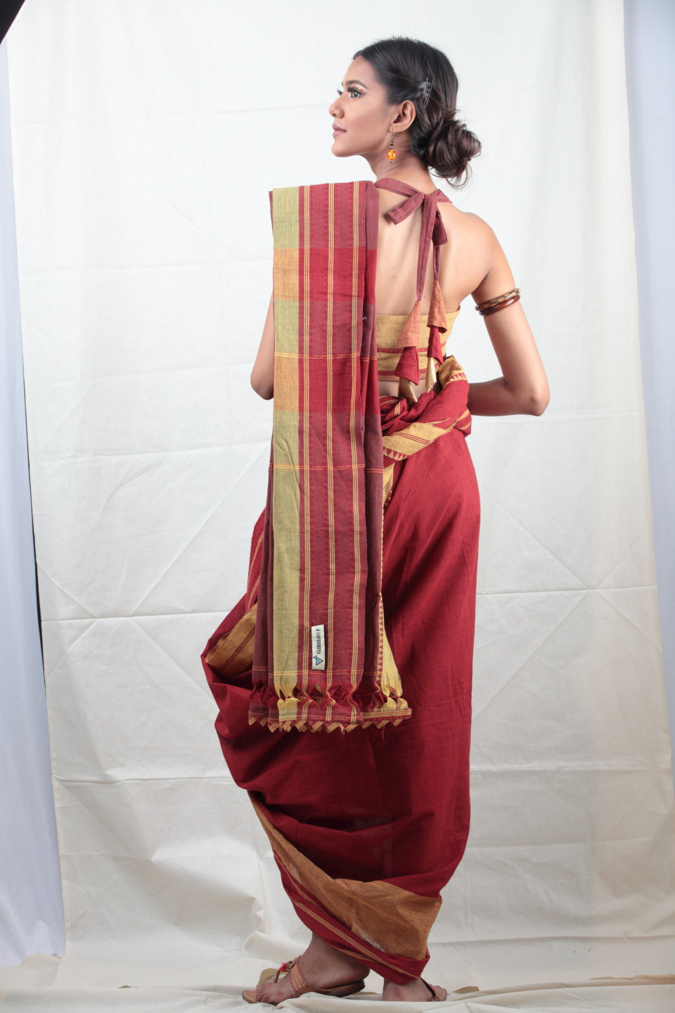 Manjestha Rhezzo | Handwoven Naturally Dyed Cotton Saree