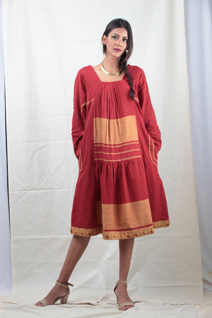 Manjestha Tiered Panel Dress
