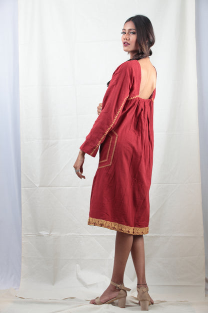 Manjestha Tiered Panel Dress