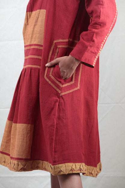 Manjestha Tiered Panel Dress