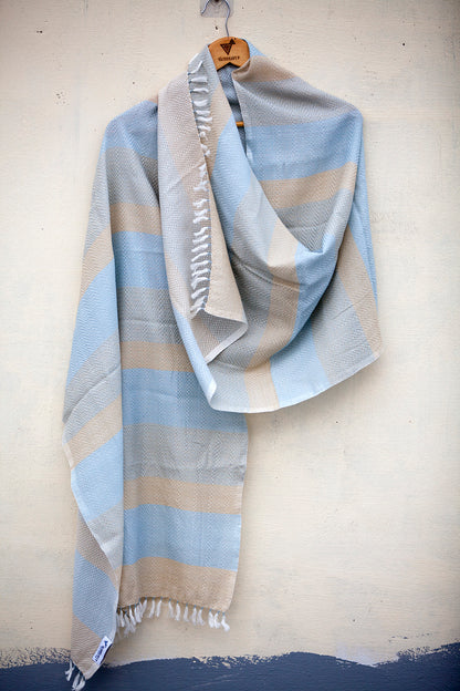 Pila Check Stole | Handwoven Organic Cotton Stole