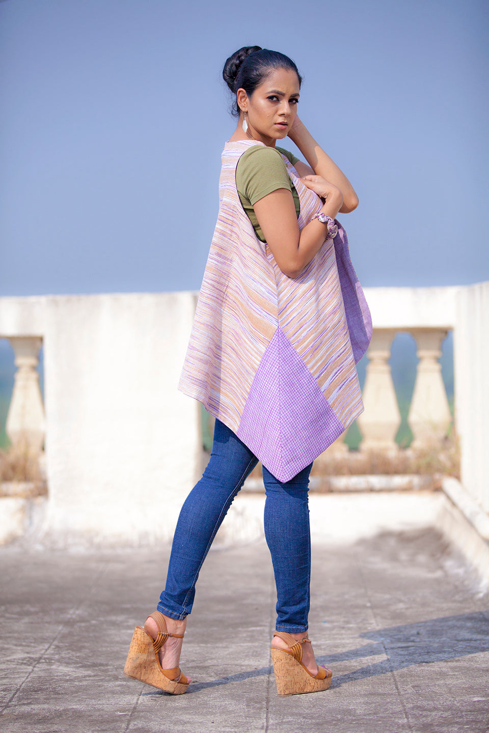 Quartz | Handwoven Cotton Gilet Jacket