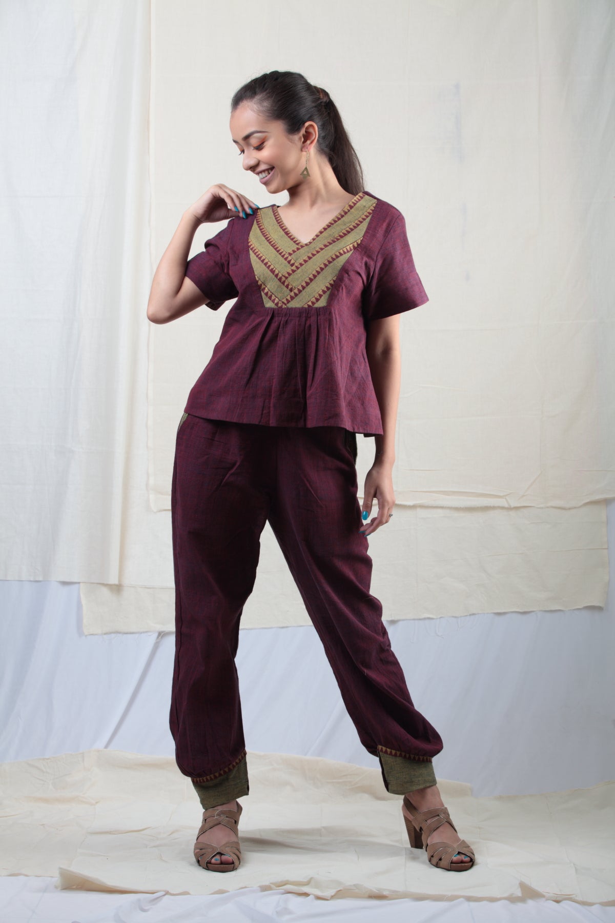 Neel | Handwoven Cotton Co-ord Set