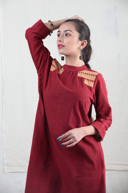 Manjestha | Naturally Dyed Handwoven Cotton Tunic