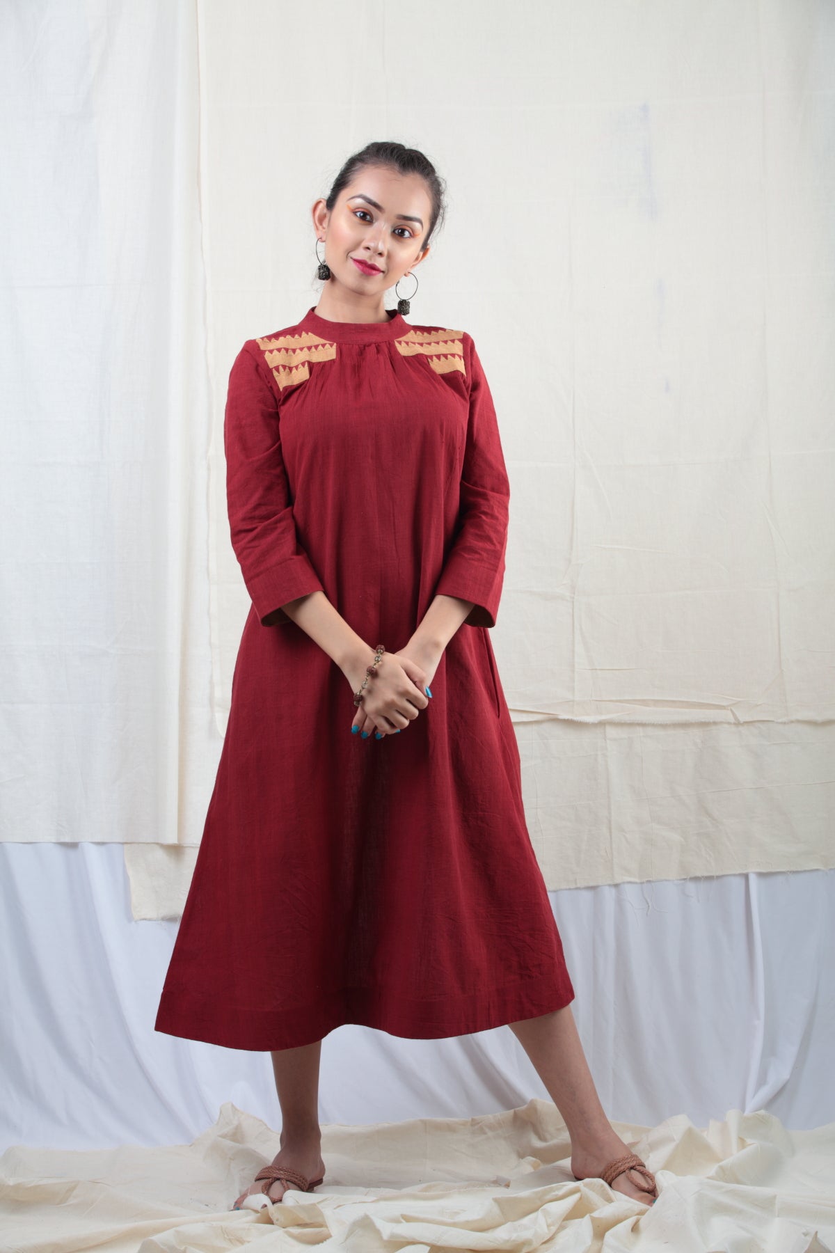 Manjestha | Naturally Dyed Handwoven Cotton Tunic