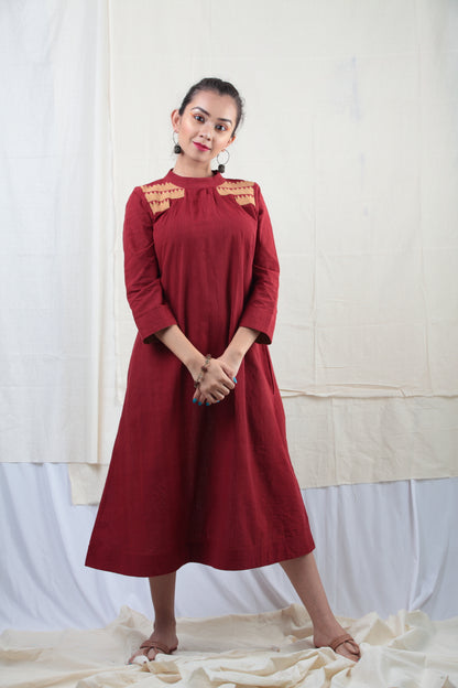 Manjestha | Naturally Dyed Handwoven Cotton Tunic