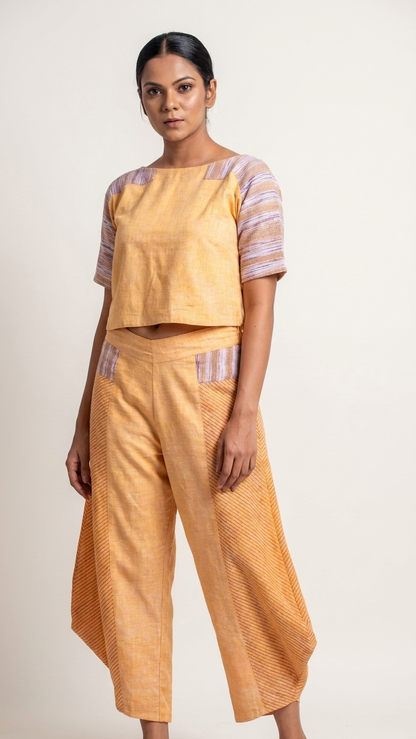 Limestone Trouser Set | Handwoven Organic Cotton Co-Ord Set
